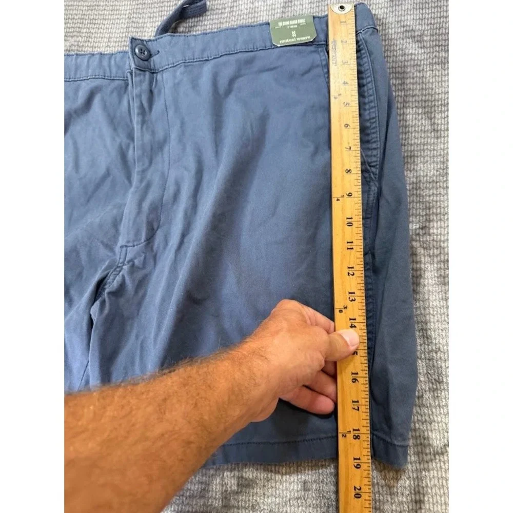 Mutual Weave Mens Rhino Board Shorts Navy Blue Chino 9 Inch Inseam 44X6 NWT